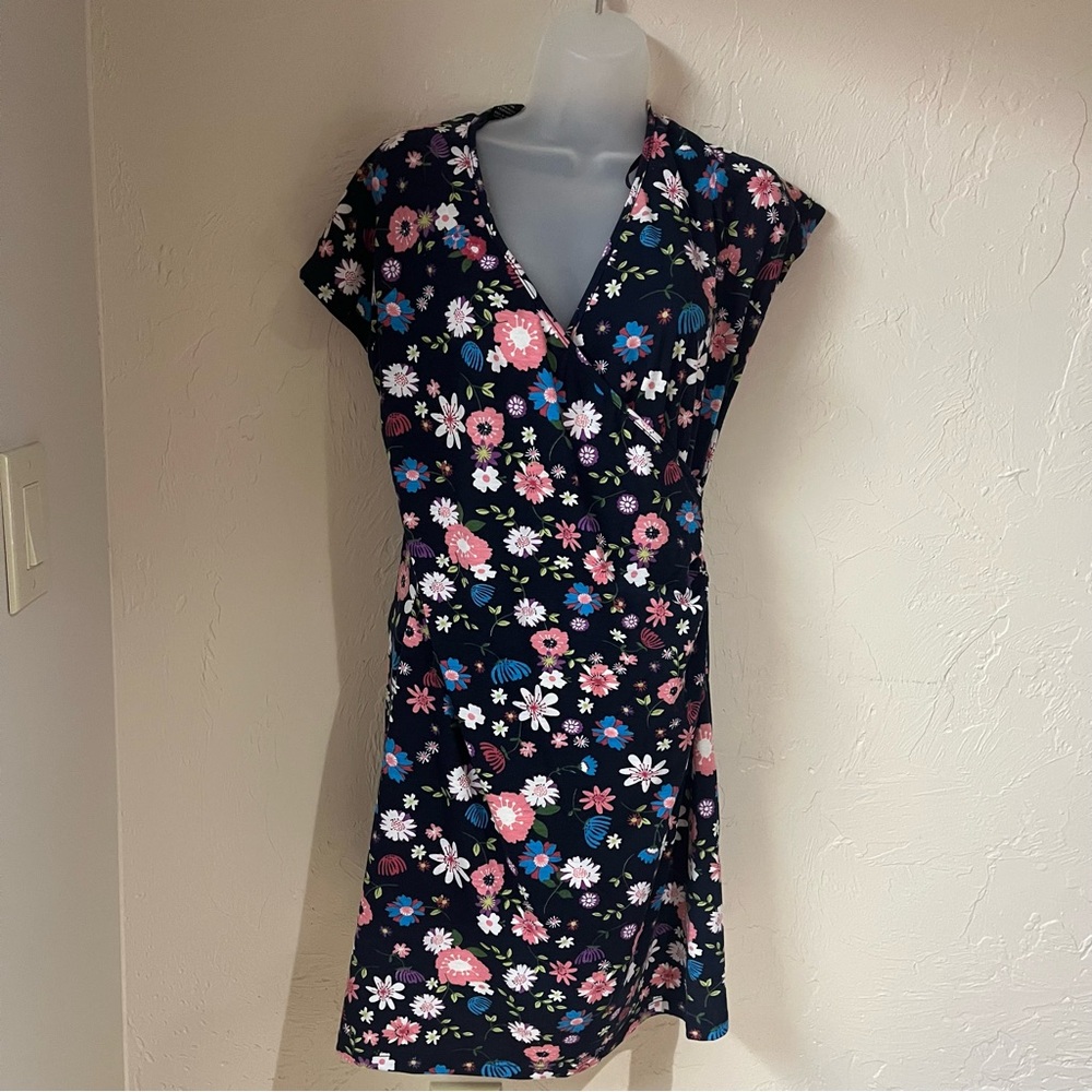 Papillon Floral Faux Wrap Dress